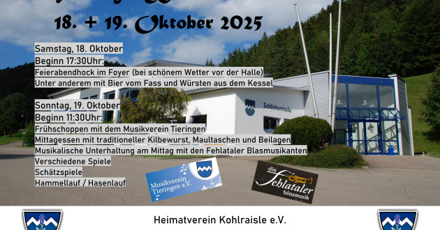 Kilbe beim Heimatverein Kohlraisle